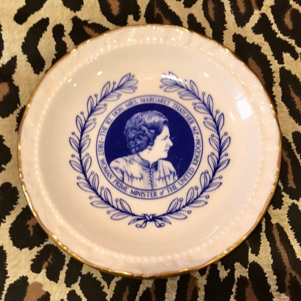 Royal Doulton vintage Mrs Margaret Thatcher plate